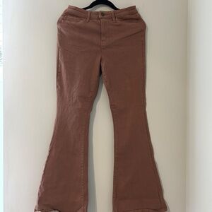 SO Kohl's So High Rise Flare Brown Jeans Juniors 9